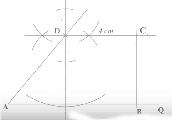 Constructing a trapezium kcse  2024 mathematics paper 1